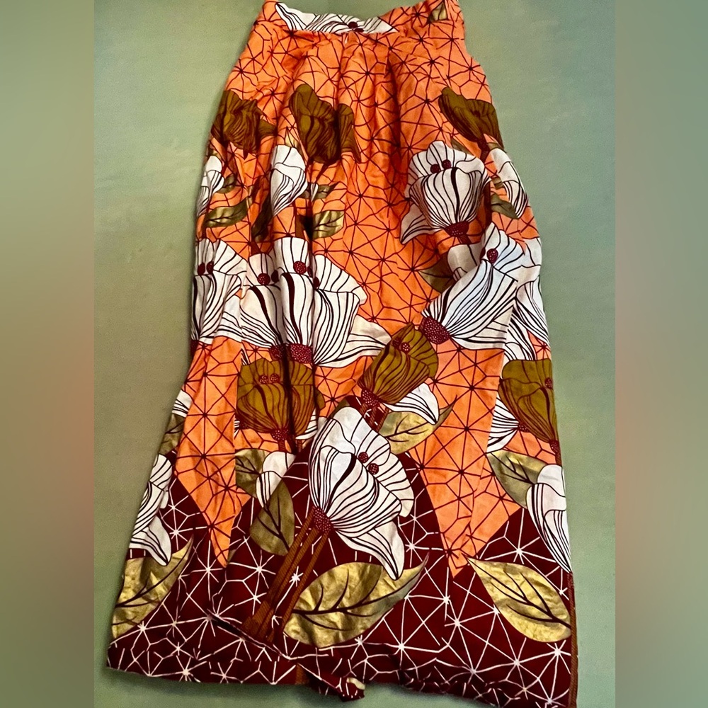Elegant Floral A-Line Skirt